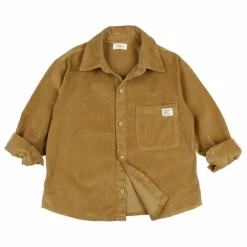 Chemise Soft Velours Côtelé Coton Bio | Ocre