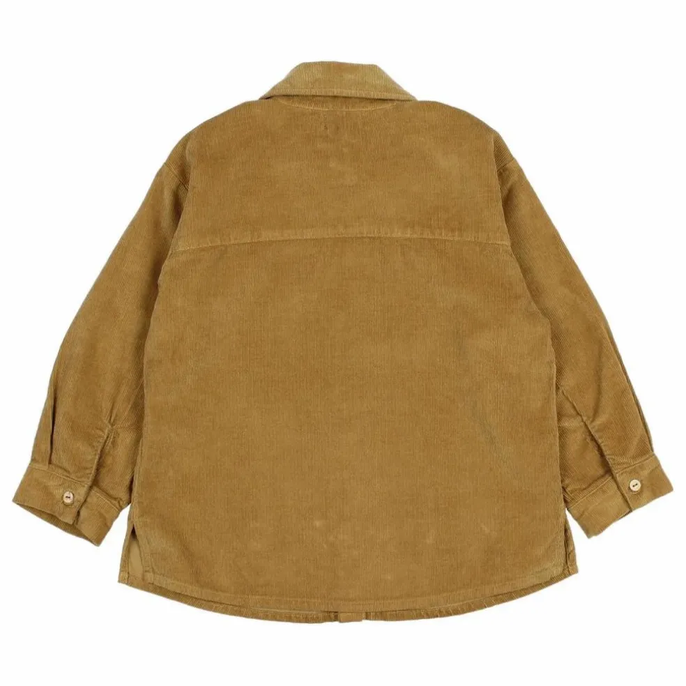 Chemise Soft Velours Côtelé Coton Bio | Ocre