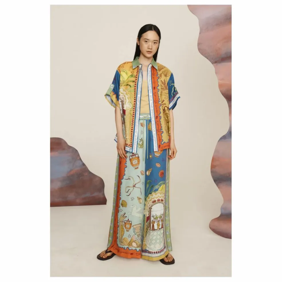 Chemise Surrealist Summer Lin | Jaune