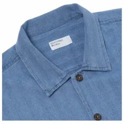 Chemise Utility Herringbone | Washed Blue