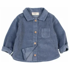 Chemise Velours Côtelé Coton Bio | Bleu gris