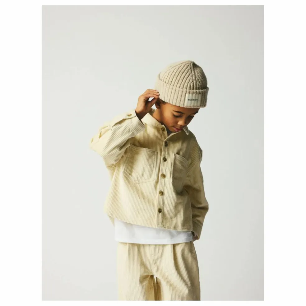 Chemise Velours Côtelé Nohr Coton Bio | Ecru