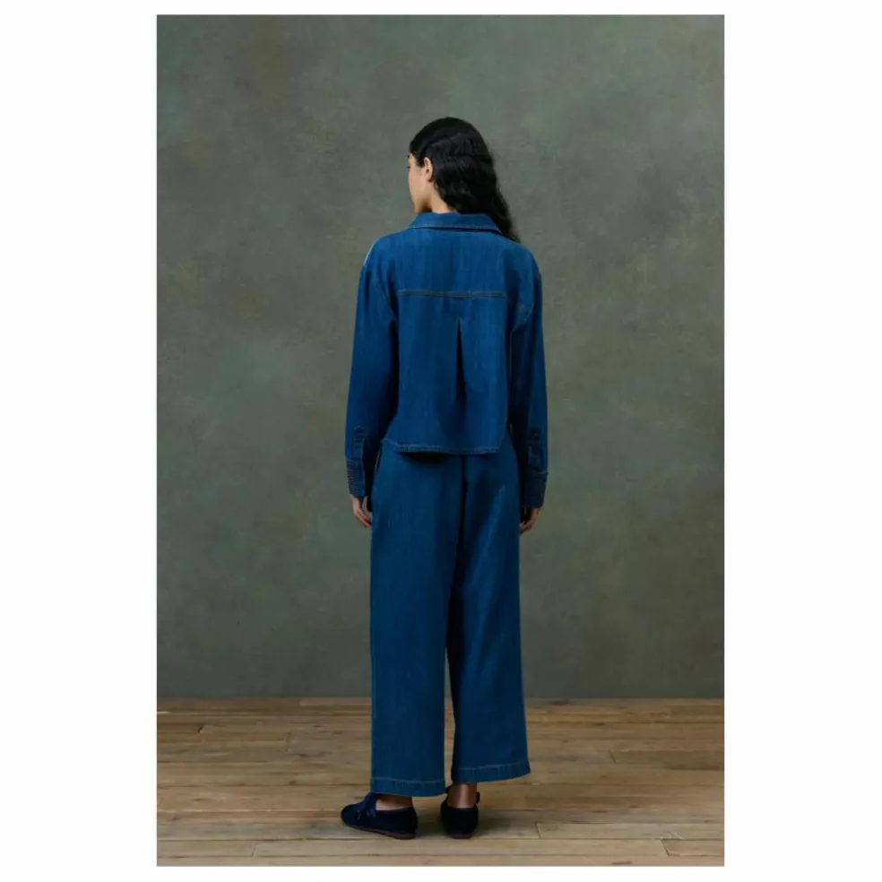 Chemise Ylayana Denim - Collection Femme | Bleu