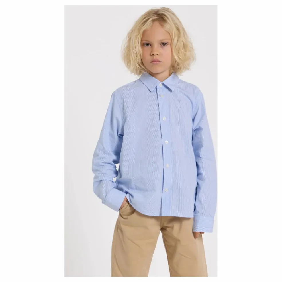 Chemise Zayn Rayée | Bleu Clair