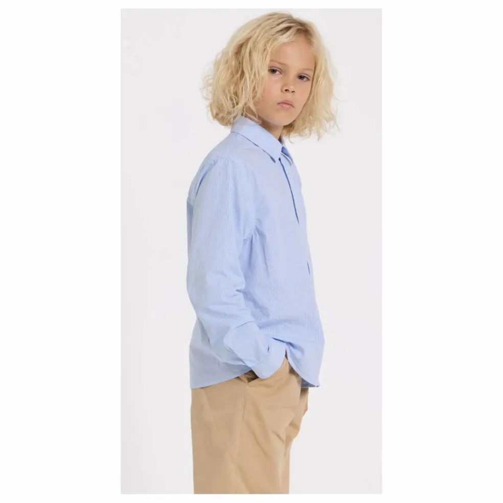Chemise Zayn Rayée | Bleu Clair