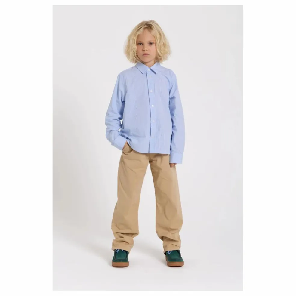 Chemise Zayn Rayée | Bleu Clair