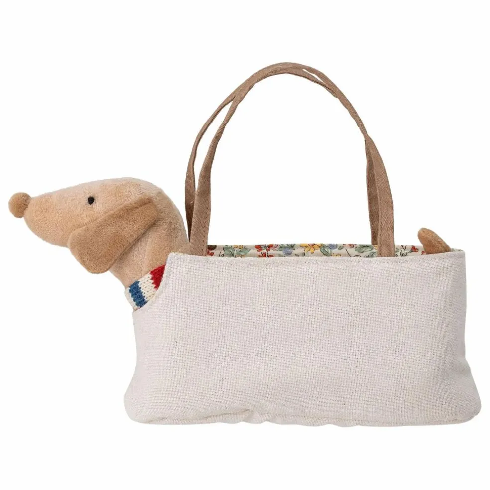 Chien Hilena et son panier