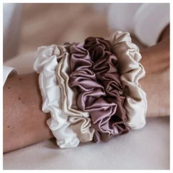 Chouchous en soie - Lot de 5 | Rose