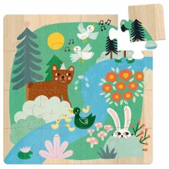 Coffret 3 puzzles Animaux du monde - 16 pièces