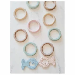 Coffret apaisant - Set de 2 jouets de dentition | Rose poudré