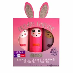 Coffret baumes à lèvres lapin vegan - Set de 3