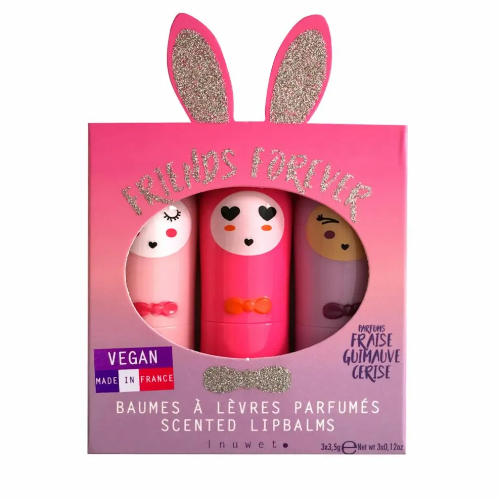 Coffret baumes à lèvres lapin vegan - Set de 3