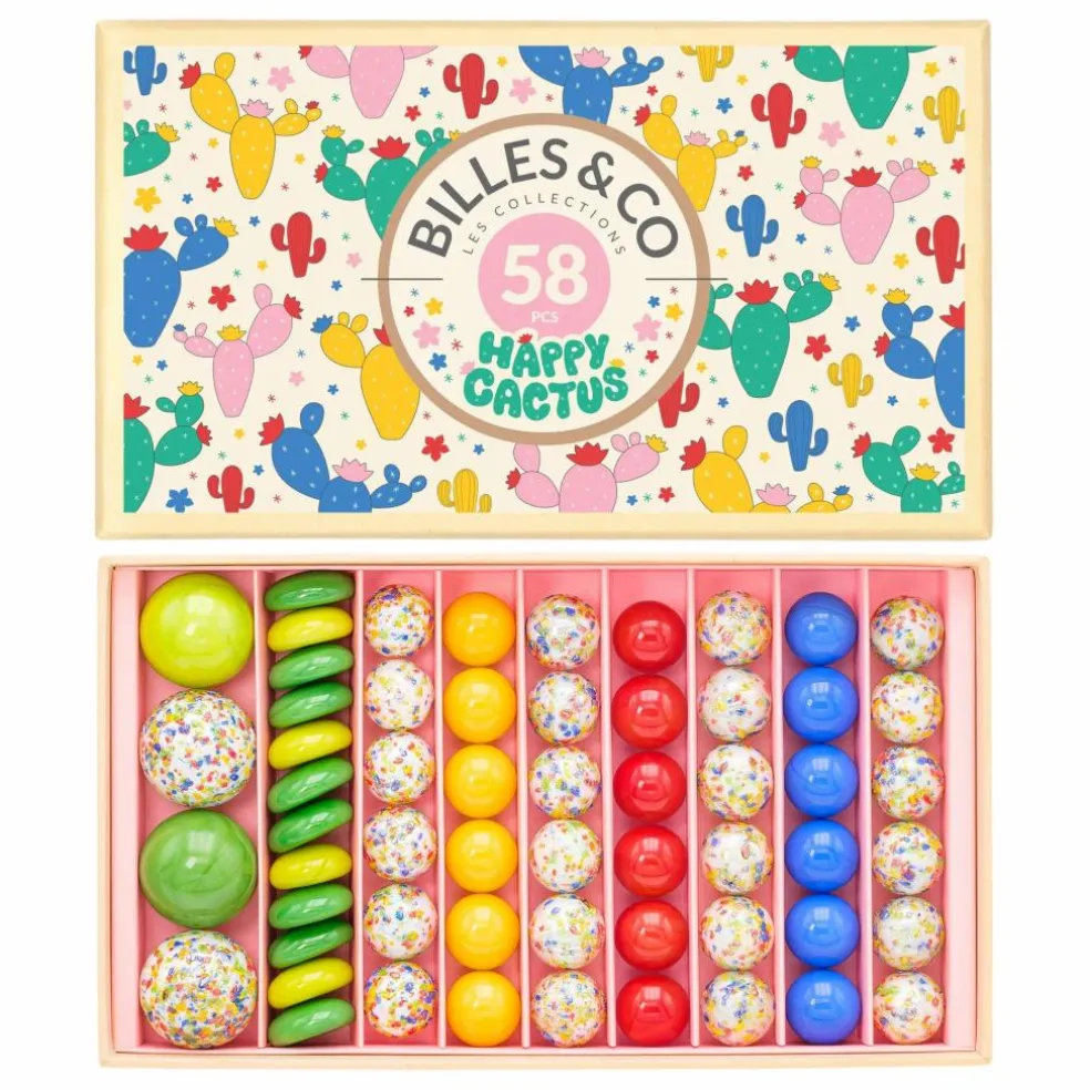 Coffret de 58 billes Cactus