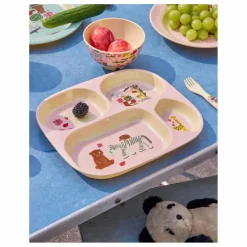 Coffret de repas en mélamine Fun Fair | Rose