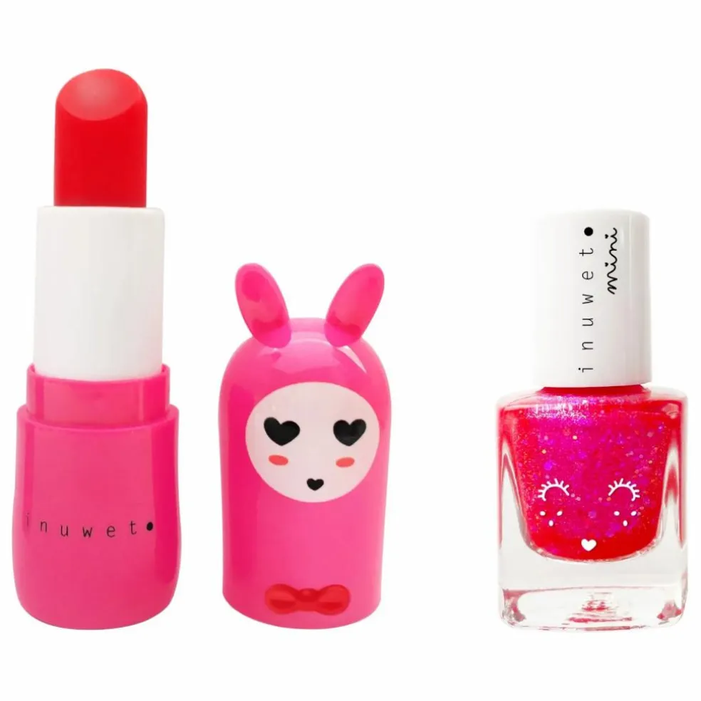 Coffret duo baume à lèvres et vernis à l'eau Rose
