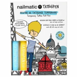 Coffret duo Tattoopen & Pochoir Réutilisable Paris x JO LITTLE