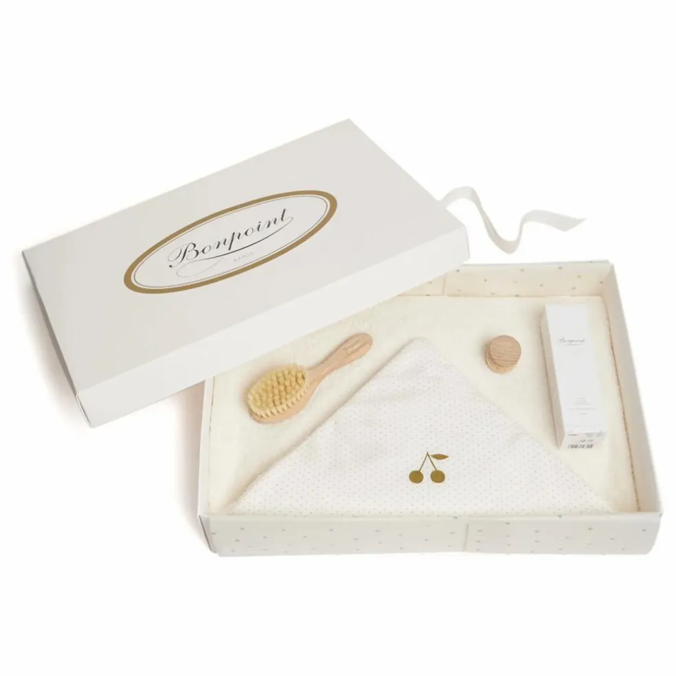 Coffret Naissance Cape de Bain Brosse et Huile