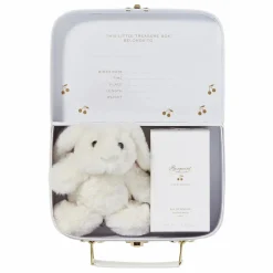 Coffret naissance valisette à pois doré