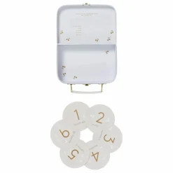 Coffret naissance valisette à pois doré