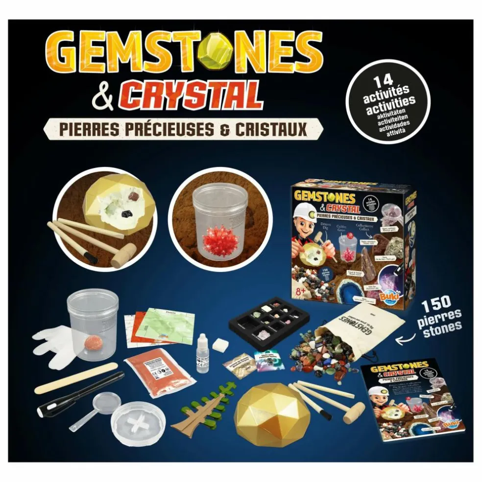 Coffret pierres précieuses et cristaux