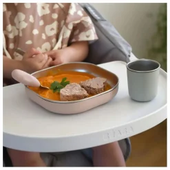 Coffret repas en inox | Rose pêche