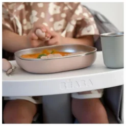 Coffret repas en inox | Rose pêche