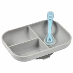 Coffret repas en silicone | Gris clair