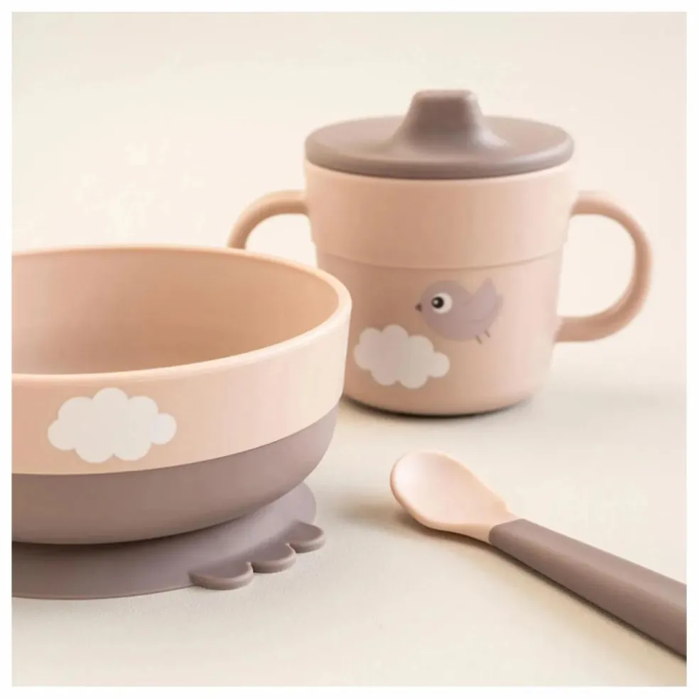 Coffret repas Happy Clouds | Rose pêche