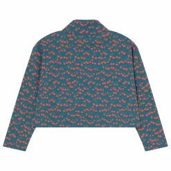 Col Roulé Crop Côtelé Pommes Coton Bio | Bleu marine