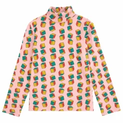 Col Roulé Dés Coton Bio | Rose