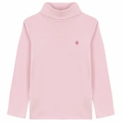 Col Roulé Logo Coton Bio | Rose