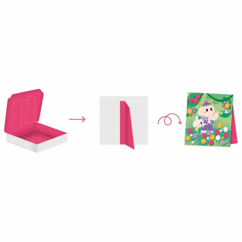 Collage Pompons - Janod x Hachette
