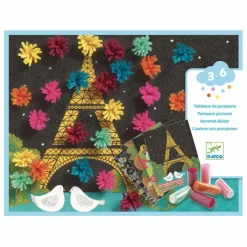 Collages des petits Explosion de pompons