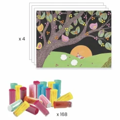 Collages des petits Explosion de pompons