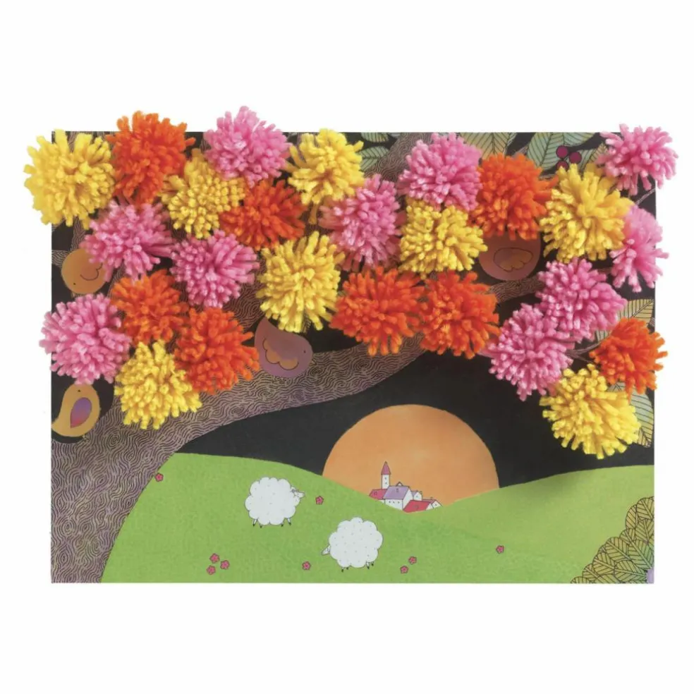 Collages des petits Explosion de pompons