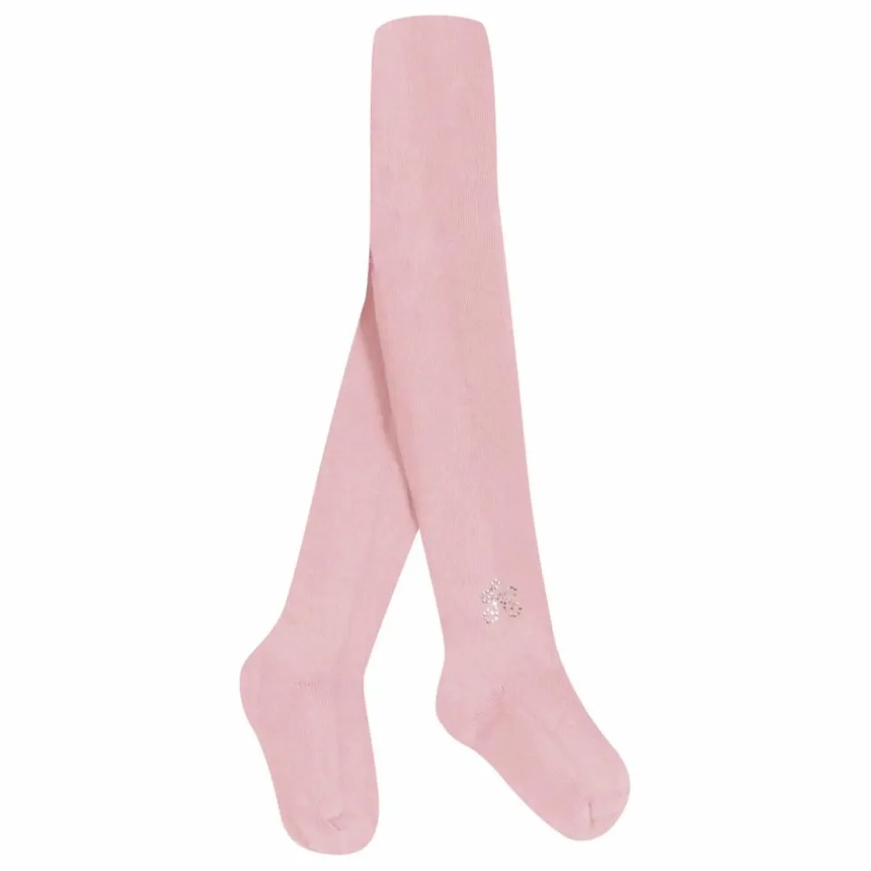 Collant Brodé | Rose pâle