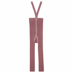 Collants à Bretelles Coton Bio Sans Pieds | Vieux Rose