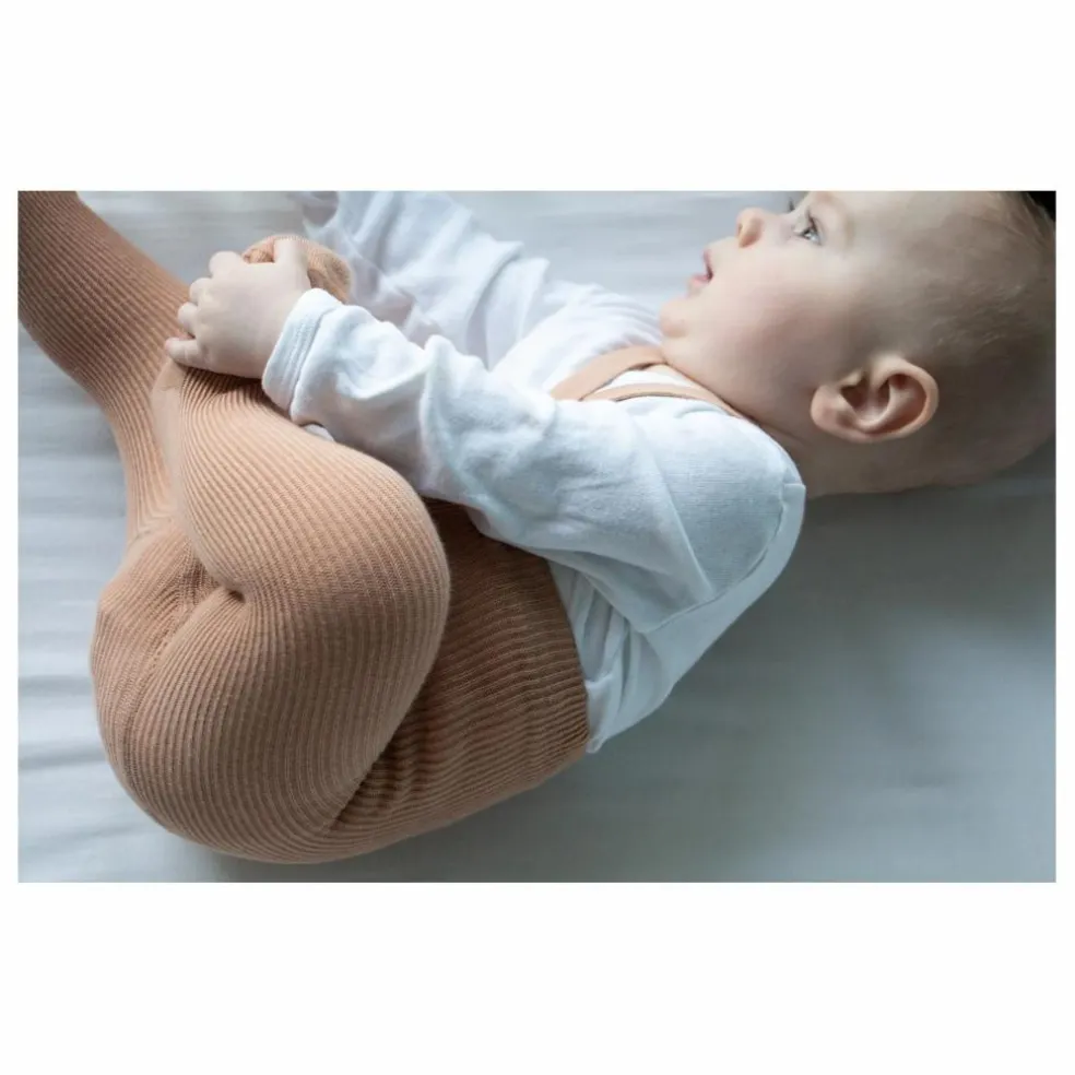 Collants à Bretelles Coton Bio | Marron glacé