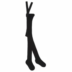 Collants à Bretelles Coton Bio | Noir