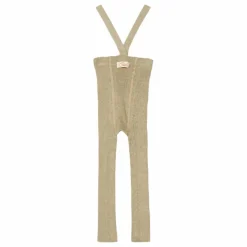 Collants à Bretelles Coton Bio Sans Pieds | Sable
