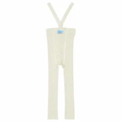 Collants à Bretelles Coton Bio Sans Pieds | Ecru