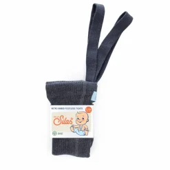 Collants à Bretelles Coton Bio Sans Pieds | Gris foncé