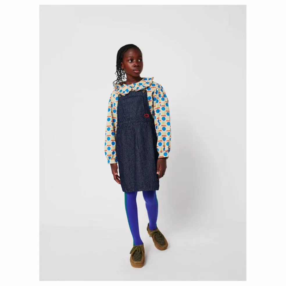 Collants Bobo Colorblock Coton Bio | Bleu