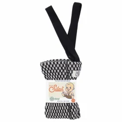 Collants Carreaux Coton Bio | Noir