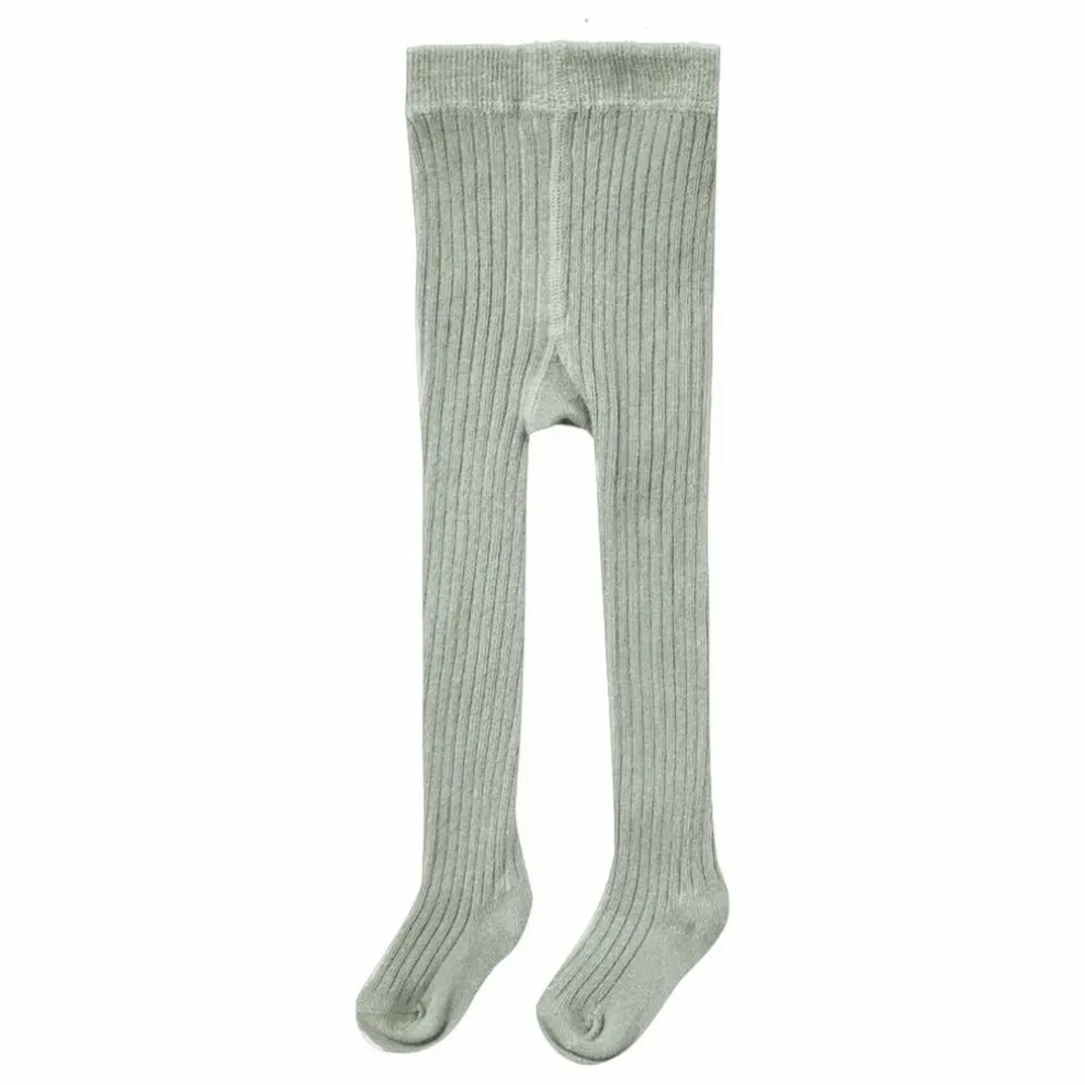 Collants Côtelés Coton Bio | Vert