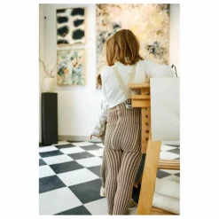 Collants Rayures Coton Bio | Crème