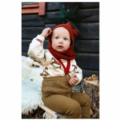 Collants Xmas Coton Bio | Olive
