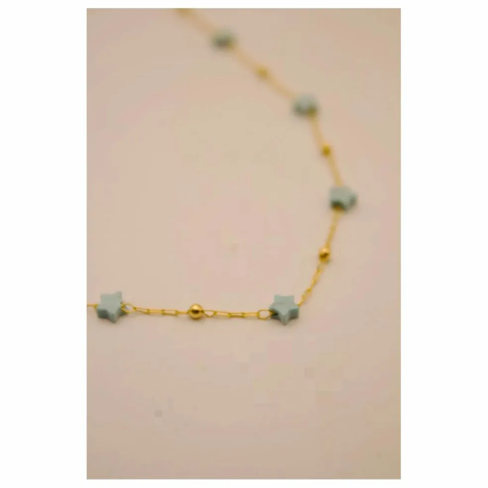 Collier Stone Star | Turquoise