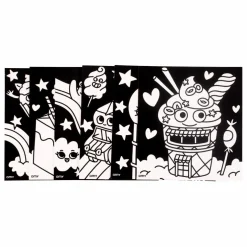 Coloriage velours - Kawai | Orange