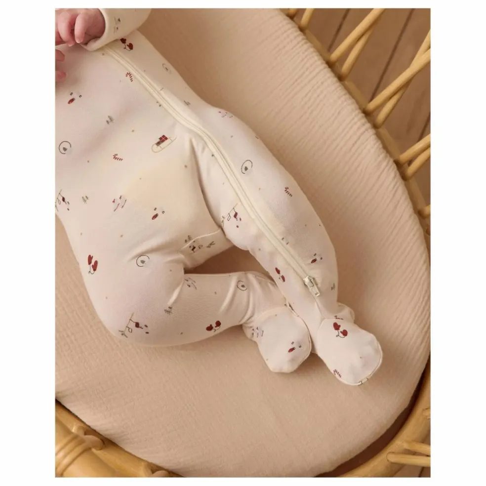 Combinaison à Pieds Winter Wonderland | Ecru